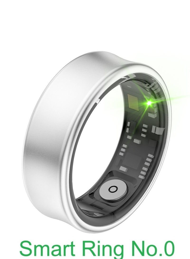 general Smart Ring for Heart Rate, Blood Oxygen, Sleep Monitoring, all Weather Motion Calculation, 24-hour Health Monitoring, Protect Your Health, Lightweight and Comfortable, 5ATM Waterproof, Photo Control, Hand Gestures Browse Tiktok, Sub-Silver No.0 - Image 1